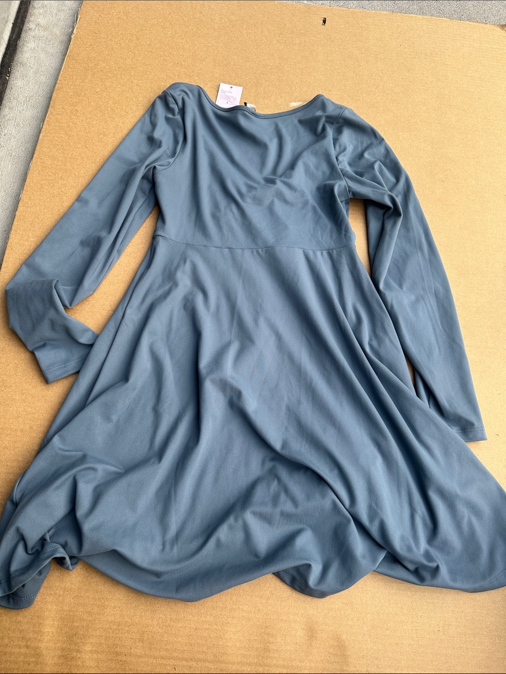 wild fable Slate Blue Long-Sleeve Twist-Front Dress - Picture 4 of 4